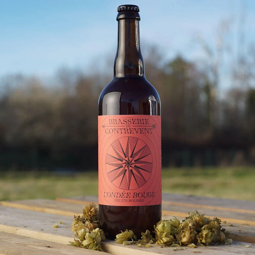L'"Ondée rouge" bière blanche aux fruits rouges - Brasserie Artisanale du Contrevent